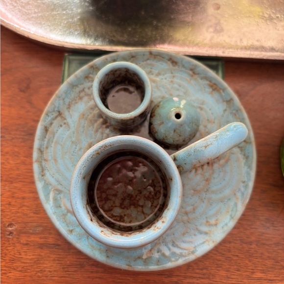 Ceramic Blue Tea Set - Picture 1 of 2